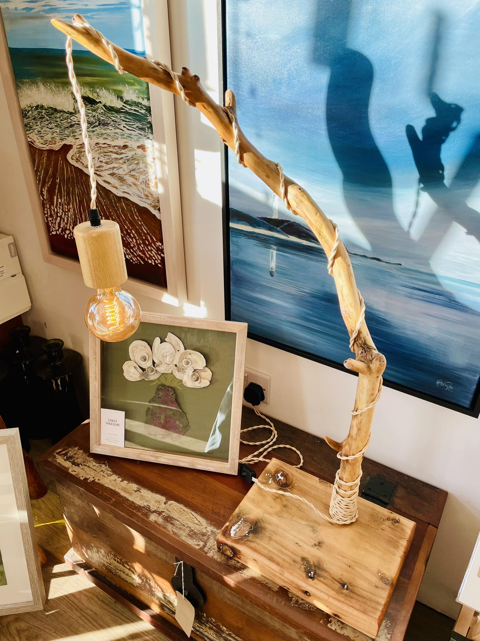 driftwood table lamp